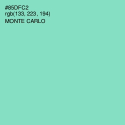 #85DFC2 - Monte Carlo Color Image